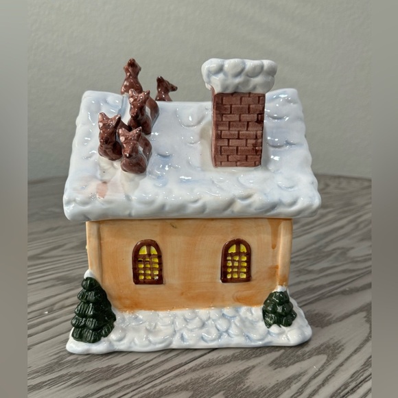 Vintage Corning Factory Ceramic Christmas Cookie Jar - Picture 6 of 9